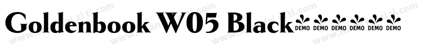 Goldenbook W05 Black字体转换